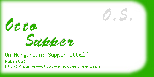 otto supper business card